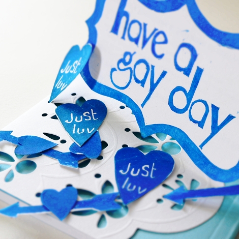 Have A Gay Day Sticker Set (Cornflower Blue)